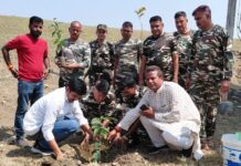 विधायक ने की पर्यावरण सुरक्षा को लेकर पौधारोपण।