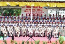 बिहार पुलिस के 230 नव आरक्षियों के प्रशिक्षण का 65 बटालियन एसएसबी में भव्य शुभारंभ