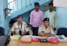 ई-रिक्शा से गांजा की तस्करी का भंडाफोड़, दो तस्कर गिरफ्तार