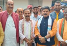 केंद्रीय राज्य मंत्री सतीश चन्द्र दुबे ने नई मंत्रिपरिषद को दी बधाई।