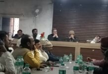 हंगामेदार रही बी डी सी की बैठक।