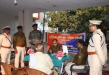 बलथर थाना में जनता दरबार सह भ्रमण कार्यक्रम, एसपी ने सुनीं जनसमस्याएं