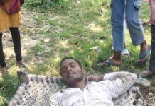 सड़क दुर्घटना मे युवक घायल