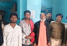 न्यायालय के वारंट पर तीन गिरफ्तार, भेजे गए जेल