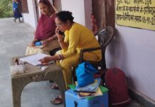 एक दर्जन से अधिक आंगनबाड़ी केन्द्रो पर हुआ टीकाकरण