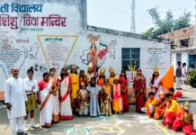 हिन्दू नव वर्ष के अवसर पर निकली गई प्रभात फेरी, आकर्षक के केंद्र रहा झांकी ।