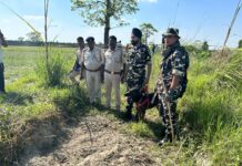 नौरंगिया थाना क्षेत्र में हत्या की घटना के खुलासे में 65वीं वाहिनी, सशस्त्र सीमा बल, बेतिया का सहयोग