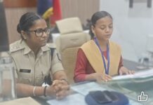 नन्ही आंखों में बड़े सपने: अमृता बनीं कुछ पलों के लिए ‘एसपी बगहा’