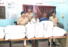 148 किलो गांजा के साथ दो तस्कर गिरफ्तार, कार जब्त