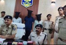 मनुआपुल थाना क्षेत्र में फायरिंग कांड का 24 घंटे में खुलासा, तीन अपराधी गिरफ्तार