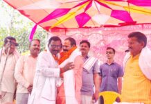 पोहरा लक्षनौता पहुंचे मंत्री नंदकिशोर राम का हुआ भव्य स्वागत