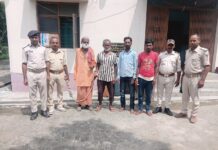 भितहा पुलिस की कार्रवाई: तीन शराबी सहित एक कुर्की वारंटी गिरफ्तार