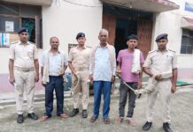 समकालीन अभियान में भीतहा पुलिस की कार्रवाई, तीन वारंटी गिरफ्तार