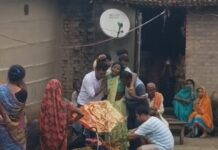 थाना में पदस्थापित एएसआई का शव रविवार सुबह उनके पैतृक गांव पहुंचा, इलाके में शोक की लहर