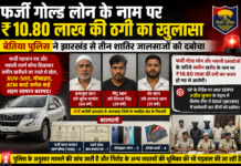 फर्जी गोल्ड लोन के नाम पर ₹10.80 लाख की ठगी का खुलासा