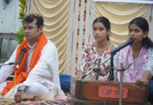 सहारा वृद्धाश्रम में गूंजा श्रीराम कथा का संदेश