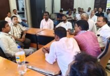 बेल्ट्रॉन कर्मियों की बैठक, 10% वार्षिक वृद्धि बंद करने पर आक्रोश