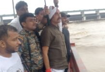 विधायक ने बाढ़ प्रभावित क्षेत्र का किया निरीक्षण